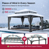 Sunjoy Kingston Horizon PC-Vent Gazebo - Slate Gray, 12x16, view 4