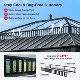 Sunjoy Kingston Horizon PC-Vent Gazebo - Slate Gray, 12x16, view 5