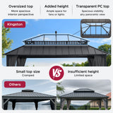 Sunjoy Kingston Horizon PC-Vent Gazebo - Slate Gray, 12x16, view 6
