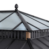 Sunjoy Kingston Horizon PC-Vent Gazebo - Natural Woodgrain, 12x20, view 5