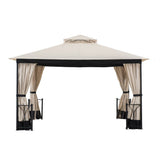 Sunjoy Beige Replacement Mosquito Netting For Belcourt Gazebo (11x13 FT) A101012400/A101012410 Sold At SunNest, view 2