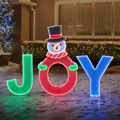 Sunjoy Christmas Lighted Fabric Dog with LED Lights 48''