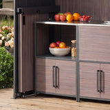 Sunjoy Fleetwood Stainless Steel Outdoor Kitchen Island Counter, view 2