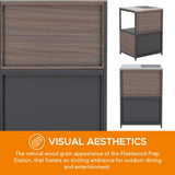 Sunjoy Fleetwood Stainless Steel Outdoor Kitchen Island Counter, view 5