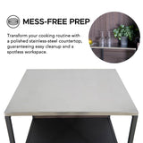 Sunjoy Fleetwood Stainless Steel 3-Tier Kitchen Storage Shelf, view 4