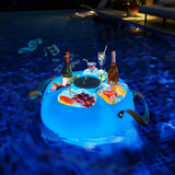 Sunjoy 3-in-1 Floating Drink Holder with Bluetooth 5.0 Speaker and Ambient Light, view 2