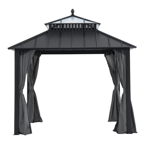 Sunjoy Kingston Horizon PC-Vent Gazebo - Slate Gray, 10x10