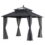 Sunjoy Kingston Horizon PC-Vent Gazebo - Slate Gray, 10x10, view 4