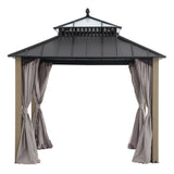 Sunjoy Kingston Horizon PC-Vent Cedar Gazebo, 10x10, view 4