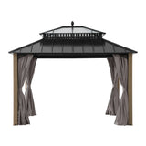 Sunjoy Kingston Horizon PC-Vent Cedar Gazebo, 12x10, view 4