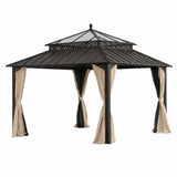 Sunjoy Kingston Horizon PC-Vent Gazebo - Brown, 12x12, view 4