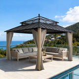 Sunjoy Kingston Horizon PC-Vent Cedar Gazebo, 12x12, view 2