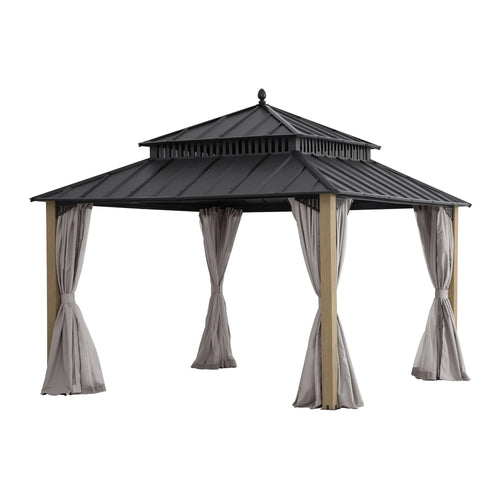 Sunjoy Kingston Elite Cedar Gazebo, 12x12