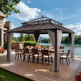 Sunjoy Kingston Horizon PC-Vent Gazebo - Brown, 12x14, view 2