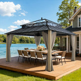 Sunjoy Kingston Horizon PC-Vent Cedar Gazebo, 12x14, view 2