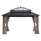 Sunjoy Kingston Horizon PC-Vent Cedar Gazebo, 12x14, view 4