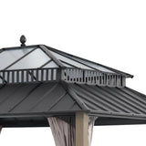 Sunjoy Kingston Horizon PC-Vent Cedar Gazebo, 12x14, view 5
