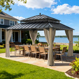 Sunjoy Kingston Elite Cedar Gazebo, 12x14, view 2