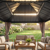 Sunjoy Kingston Elite Cedar Gazebo, 12x14, view 3