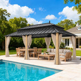 Sunjoy Kingston Elite Cedar Gazebo, 12x20, view 2