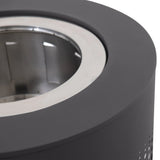 Sunjoy Vulcan Oval Smokeless Fire Pit 38", Dot Grid - Gray, view 4