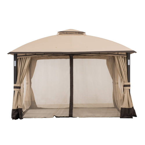 Light Tan Replacement Netting For Moorehead Steel Patio Gazebo (11X13 Ft) A101011500 Sold At Sunjoy
