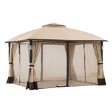 Light Tan Replacement Netting For Moorehead Steel Patio Gazebo (11X13 Ft) A101011500 Sold At Sunjoy, view 2