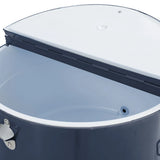 Sunjoy Oasis Rolling Patio Ice Chest Cart 60 Qt with Storage Shelf- Cobalt Blue, view 5