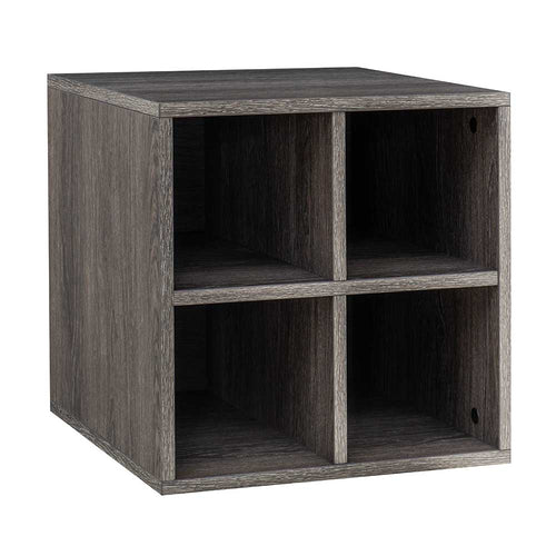 Sunjoy Quub Quarter Cabinet, Space Saving Stackable MDF Wood Cabinet