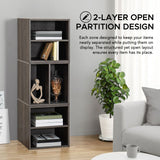 Sunjoy Quub Split Cabinet, Space Saving Stackable MDF Wood Cabinet, view 3