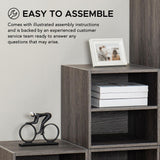 Sunjoy Quub Split Cabinet, Space Saving Stackable MDF Wood Cabinet, view 6