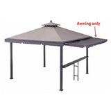 Sunjoy Dark Gray Replacement Awning For Gazebo With Awning (10X10 Ft) L-GZ1023PST-A Sold At Menards, view 2