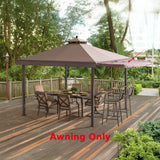 Sunjoy Dark Gray Replacement Awning For Gazebo With Awning (10X10 Ft) L-GZ1023PST-A Sold At Menards, view 3