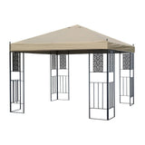 Sunjoy Khaki+Dark Brown Replacement Canopy For Sutton Gazebo (10X10 Ft) L-GZ494PST-E Sold At Canadian Tire, view 2