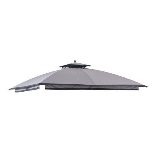 Sunjoy Dark Gray+Black Replacement Canopy For Grey domed roof Soft Top Gazebo A101001410 Sold At Lowe's & Rona