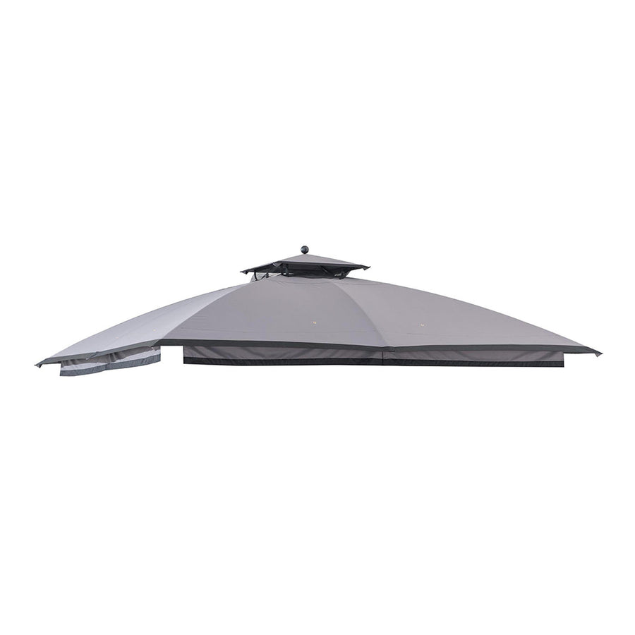 Sunjoy Dark Gray+Black Replacement Canopy For Grey domed roof Soft Top Gazebo A101001410 Sold At Lowe's & Rona