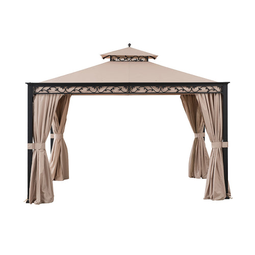 Sunjoy Khaki  Replacement Canopy For Bewkes Softtop Gazebo (10X12 Ft) A101003202 Sold At SunNest