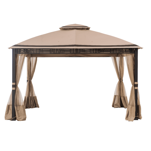 Sunjoy Sesame and Light Brown Replacement Canopy For Westbrook Soft Top Gazebo (10X12 Ft)  A101007903 Sold At Big Lots
