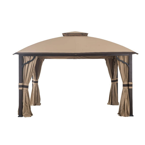 Sunjoy Sesame+Dark Brown Replacement Canopy For Greenvail Fabric Top Gazebo (10X12 Ft) A101010200 Sold At BJ‘s