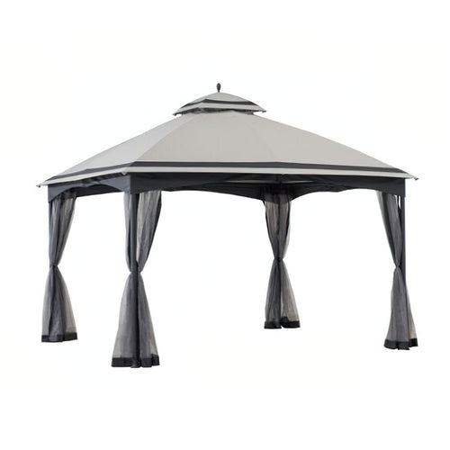 Sunjoy Light Grey Replacement Canopy For Domed Soft Top Gazebo (10X12 Ft) A101012211 Sold At SunNest