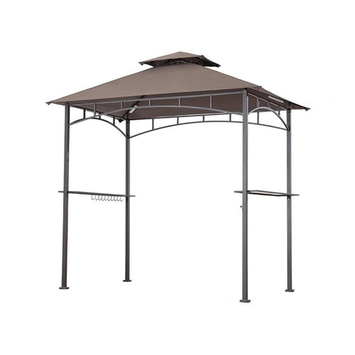 Sunjoy Sesame+Dark Brown Replacement Canopy For Led Lighted Grill Gazebo (5X8 Ft) L-GG001PST-F Sold At Wal-Mart US