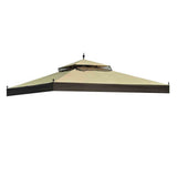 Sunjoy Beige+Light Brown Replacement Canopy For Double Arch Gazebo (10X10 Ft) L-GZ038PST-3 Sold At Big Lots, view 2