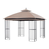 Sunjoy Khaki+Black Replacement Canopy For Easy Up Domed Softtop Gazebo (10X10 Ft) L-GZ038PST-F Sold At Lowe's, view 2