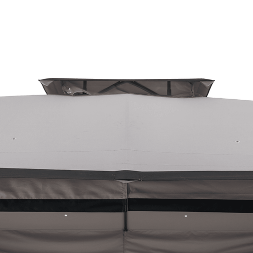 Sunjoy Light Gray Replacement Canopy For Shadow Creek Gazebo (10 ft. x 12 ft. ) L-GZ1140PST-C1 Sold At Big Lots