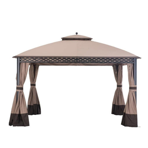 Sunjoy Sesame+Light Brown Replacement Canopy For Pinehurst Gazebo (10X12 Ft) L-GZ1188PST Sold At Big Lots