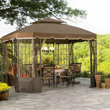 Sunjoy Khaki+Sesame+Brown Replacement Canopy For Bay Window Gazebo (10X12 Ft) L-GZ120PST-2S Sold At Sears&Kmart, view 2