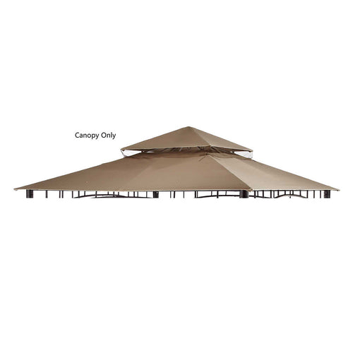 Sunjoy Khaki Replacement Canopy For Madaga Gazebo/Havana Gazebo (10X10 Ft) L-GZ136PST-2/7/9 Sold At Target/CTC