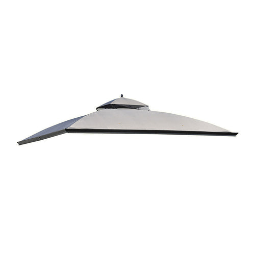 Sunjoy Dark Gray+Black Replacement Canopy For Somerset Gazebo L-GZ212PCO-B Sold At BigLots