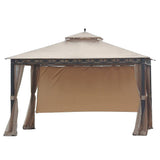 Sunjoy Golden+Beige Replacement Canopy (Deluxe Version) For Smith And Hawken Gazebo (10X12 Ft) L-GZ425PST Sold At Target, view 2