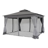 Sunjoy Light Gray+Dark Gray+Black Replacement Canopy For A+R Easy Up Gazebo (10X12 Ft) L-GZ472PST-I Sold At Lowe's, view 2